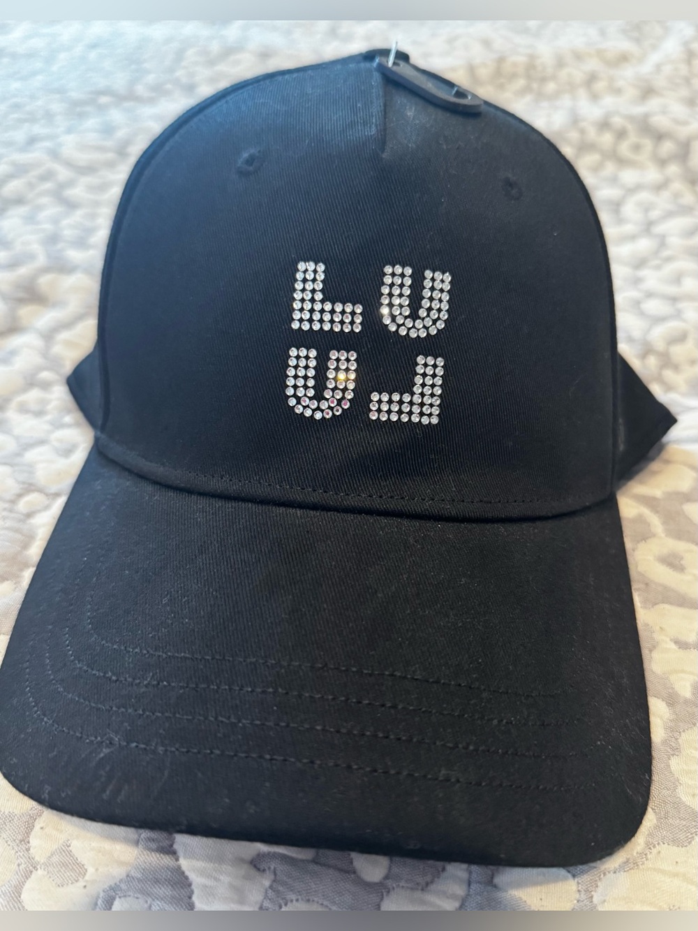 lululemon athletica Black Cap with Rhinestone LU Design